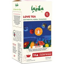Lazika Hisli Harman Love Tea (Beije Çayı) 18'li PLA Poşet - Kırmızı Ginseng, Kakao, Hibiskus