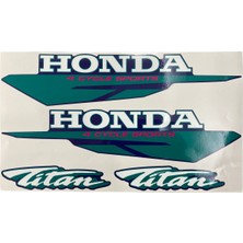 Kaly Honda Titan Eski Model Etiket Takımı (Mavi Renk İçin)
