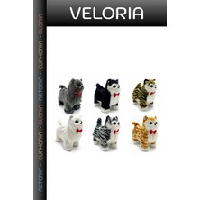 Veloria Özel Seri Sesli Hareketli Yürüyen Peluş Kedi Oyun Arkadaşı Peluş Oyuncak