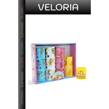 Veloria Mickey Mouse ve Minnie Baskılı Magic Spring Stres Yayı 12'li Renkli Yay Eğlenceli Set