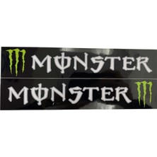 Moto Sticker 54 Monster Ön Amortisör Sticker Seti