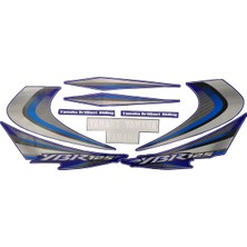 Modifiye Yamaha YBR 125 Etiket Takımı Mavi 2004-2008