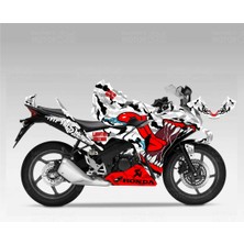 Moto Sticker 54 Honda CBR 125 Sticker Set Asphalt Monster