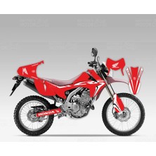 Moto Sticker 54 Honda CRF 250 L Red Theme Design Sticker Set