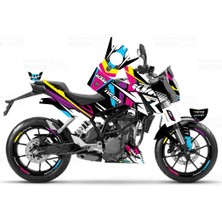 Kaly KTM Duke 390 Colors Design Sticker Seti