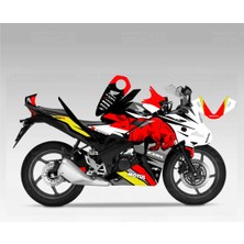 Moto Sticker 54 Honda CBR 125 R Bull Design Siyah Sticker Set