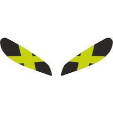 Kaly CF Moto 250 SR Far Stickeri Sarı X