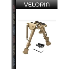 Veloria Özel Seri Teleskopik Ayak Çatalayak Av Ürünü Bipod Profesyonel Atış Destek Aparatı