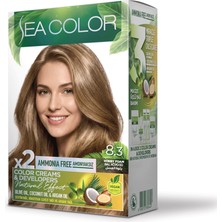 3 Adet Sea Color Amonyaksız Saç Boyası 8.3 Bal Köpüğü