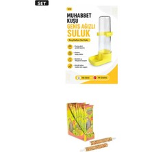 Muhabbet Kuşu Suluğu Geniş Ağız Suluk + Paraket Kraker Kuş Seti