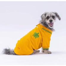 Pawstar Sarı Marine Polo Yaka Kedi Köpek Tişörtü- Kedi Köpek Kıyafeti M