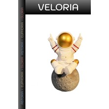 Veloria Delux Serisi Ofis Hediyesi Müzik Stil Sahibi Polyester Astronot Bluetooth Hoparlör