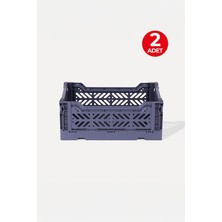 2 Adet - Aykasa Minibox Cobalt Katlanabilir Kasa 261710