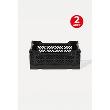 2 Adet - Aykasa Minibox Black Katlanabilir Kasa 261710