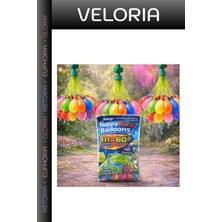 Veloria Premium Arkadaş Oyunu Plaj Eğlencesi Yaz Eğlence Oyuncağı 111'LI Su Balonu Seti