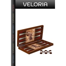 Veloria Özel Üretim Aile Aktivitesi Salon Oyunu Atlı Tavla Artwork