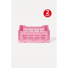 2 Adet - Aykasa Minibox Baby Pink Katlanabilir Kasa 261710