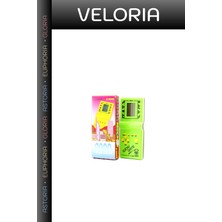 Veloria Premium Küçük Eğlence Çocukluk Oyunu Kompakt Cihaz Klasik Model Tetris - Pilli - Elektronik Oyuncak