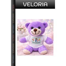 Veloria Premium Sevgililer Günü Hediye Tişörtlü Ayıcık Romantik Hatıra Oda Süsü Yıldönümü Hediyesi