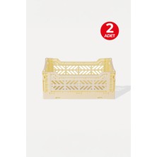 2 Adet - Aykasa Minibox Cream Katlanabilir Kasa 261710
