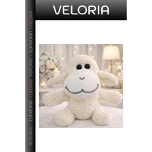 Veloria Delux Serisi Sevimli Peluş Kuzu Neşeli Eğlenceli