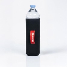 Xpermate Neopren Termal Su Şişe Kılıfı 1,5 L Büyük Pet Cam Şişe Termos Kılıfı (Siyah, 1,5 L)