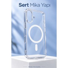 (Mika Magsafe) iPhone 17 Uyumlu Magsafe Özellikli Şeffaf Sert Mika Sararmaz Magsafe Ince Fit Kılıf
