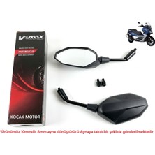 Koçak Motor V-Max Rks Blade 250/350 Ayna Takımı ( 10 mm ve 8mm Modellere Uyumludur )