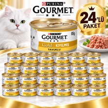 Gourmet Gold Kıyılmış Tavuk Etli Yetişkin Kedi Yaş Mama 24X85G