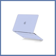 Bezos Macbook Pro 13 2020 Macbook Uyumlu Buzlu Kapak - Lila Aanova