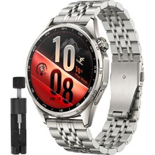 Rongep [prestige Steell] Huawei ile Uyumlu 22MM Kordon Gt7/gt7 Pro/gt6/6 Pro/runner 2/gt5/5 Pro/gt4/gt3 46MM Için Katlanır Toka Gt7 Pro Kordonu Paslanma Karşıtı Gt7 46MM Çelik Kordon