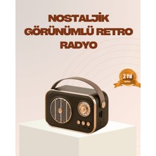 Astraltech Retro Bluetooth Radyo – Nostaljik Tasarım, Tf Kart ve USB Destekli