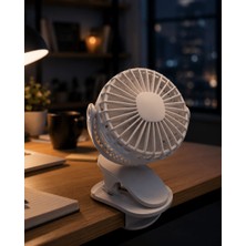 Astraltech Çalışma Masası ve Yatak Başlığı Için Klipsli Mini Fan