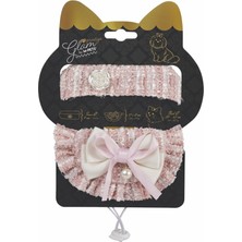 M-Pets Glam Prestige Pembe Kedi ve Köpek Aksesuar Seti