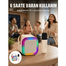 Astraltech Taşınabilir Karaoke Mikrofon Seti Bluetooth Hoparlörlü Yeni Nesil