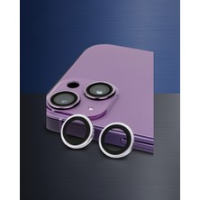 Astraltech iPhone 14 Plus - Raze Metal Kamera Lens Koruyucu - Mor