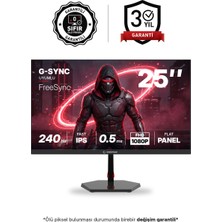 Rampage RAVEN RV25R240F 25 240hz 0,5ms FAST IPS FHD Freesync/G-Sync Flat Oyuncu Monitörü