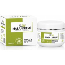 Allbio Okaliptüs ve Biberiye Özlü Masaj Kremi 100 ml