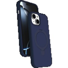 Astraltech Apple iPhone 14 Regal Magsafe Standlı Kapak - Lacivert