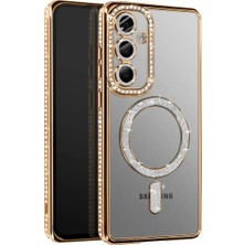 Astraltech Samsung Galaxy A37 5g Joke Simli Magneticsafe Kılıf - Gold