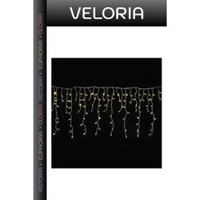 Veloria Özel Üretim Kutlama Süsü Işıklandırma Etkinlik Işığı 4m 120 LED 20 Saçaklı 50*60*70CM Çakarlı