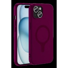 Astraltech Joko Apple iPhone 15 Z Silikon Magsafe Kapak - Bordo