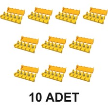 Devremarkt 10 Adet Kablo Bağlantı Kutusu 5 Pin M6 Vida Yüksek Akım Klemens Güç Dağıtım Koruma Terminal Elektrikli Bisiklet Motor Akü Güneş Enerjisi Motor Gemi