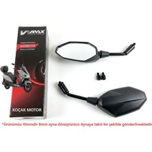 Koçak Motor V-Max Kuba Xrs 50 Ayna Takımı ( 10 mm ve 8mm Modellere Uyumludur )