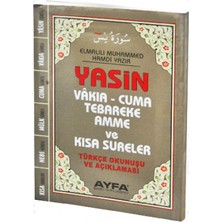 Ayfa Basın Yayın 038F - Cep Boy Esnek Kırılmaz Kapaklı Yasin-I Şerif ( Arapça Metin - Türkçe Okunuş - Türkçe Meal )