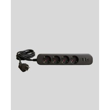 TCX Akım Korumalı 4 Priz 2 USB Type-C Çoklu Priz