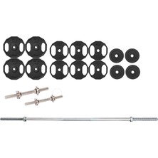 Acd Spor 90 kg Döküm Ağırlık Halter Dambıl Seti 213 cm