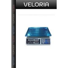 Veloria Pazar Tezgahı Hızlı Tartım Satış Terazisi Elektronik Terazi Bakkal Manav Market Pazarcı Tartısı 40KG