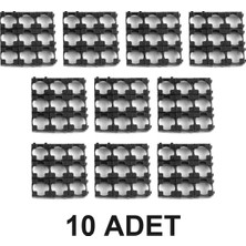 Devremarkt 10 Adet 18650 Pil Tutucu 6 Adet Pil Birleştirici Holder 18650 Pil Yuvası Batarya Paketi Hücre Yatağı Braket