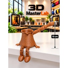 3D MasterLab 3D Baskı 10 cm Cezve Dekor Obje / Mutfak Aksesuarı / Masa Aksesuarı